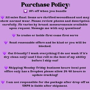Shop Policies!